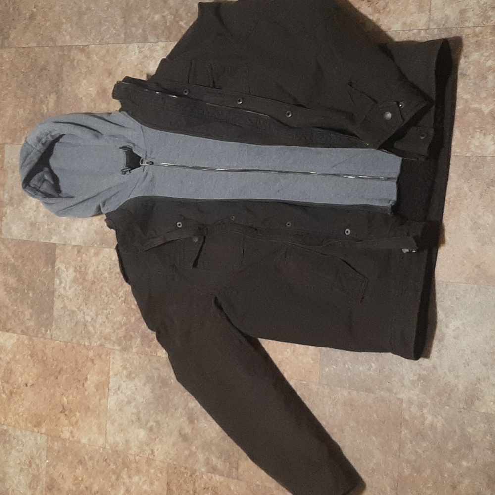 NWOT Men's Levi's Washed Cotton Sherpa-Lined Hooded Jacket. Size Large. - Picture 3 of 8